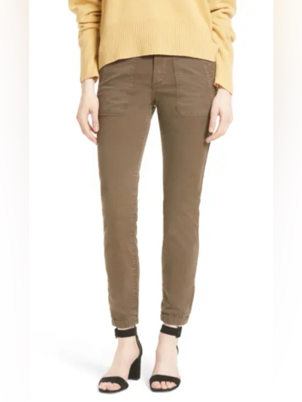 Vince Zip Ankle Utility Pants Joggers with Zipper and Elastic Ankles Size 25